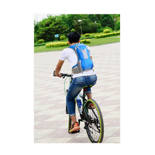 22X48Cm Blue Travel Backpack With 15 L Hydration Bladder 1
