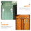1Paire Plaques Signal Toilettes Argentées Usage Porte 7