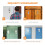 1Paire Plaques Signal Toilettes Argentées Usage Porte 8