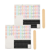 4 Sets Beginner Piano Keyboard Stickers