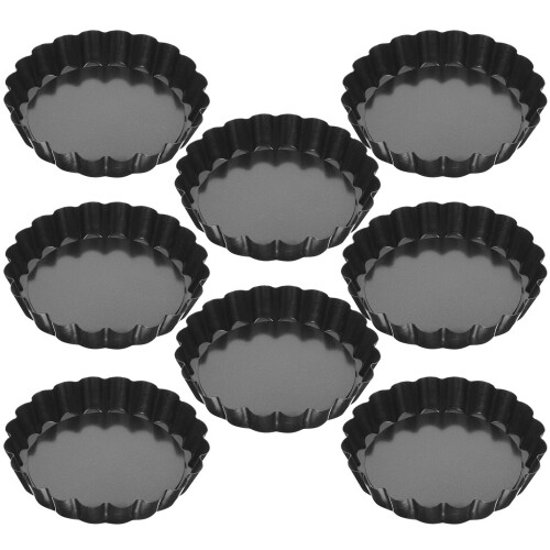 8 Pezzi Mini Stampo Per Tart Con Estraibile
