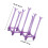 Creative 7-Stick Foldable Plastic Drying Rack For Cups Mugs Bottles 3