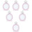 6 Pcs Nail Crown Display Board Frame For Manicure Decor 8