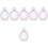 6 Pcs Nail Crown Display Board Frame For Manicure Decor 4