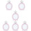 6 Pcs Nail Crown Display Board Frame For Manicure Decor 11
