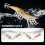 HYBRID Shrimp EGI Köder 115mm 20g Glow 3 Stück 5