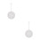 2Stück LED Weihnachtslampe Teller Anhänger Schneeflockenmuster 3