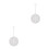2Stück LED Weihnachtslampe Teller Anhänger Schneeflockenmuster 5
