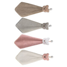 4Stk Coral Fleece Handtuch Schwein Küchen Und Badezimmer