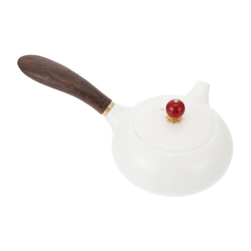 Ceramic Teapot With Side Handle Small Tea Maker For Home