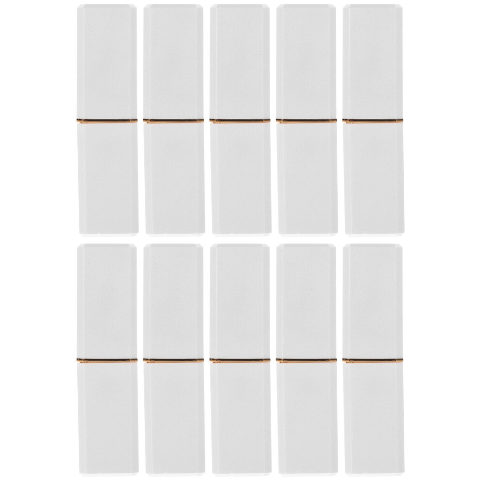 Inoomp 10Pcs Refillable Lip Balm Tubes 3.5 G For Women Girls