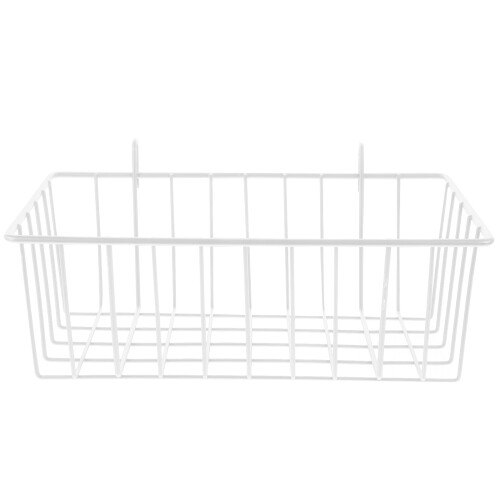 White Iron Wire Bunny Feeder Rack for Home Pet Cage Use