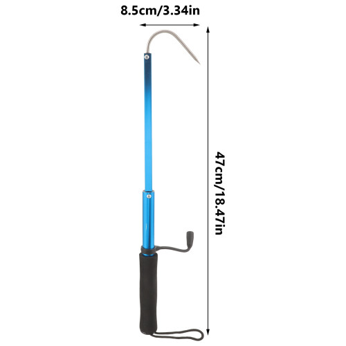 Practical Fishing Hook Offshore Ice Tool Telescoping Gaff Pole 2