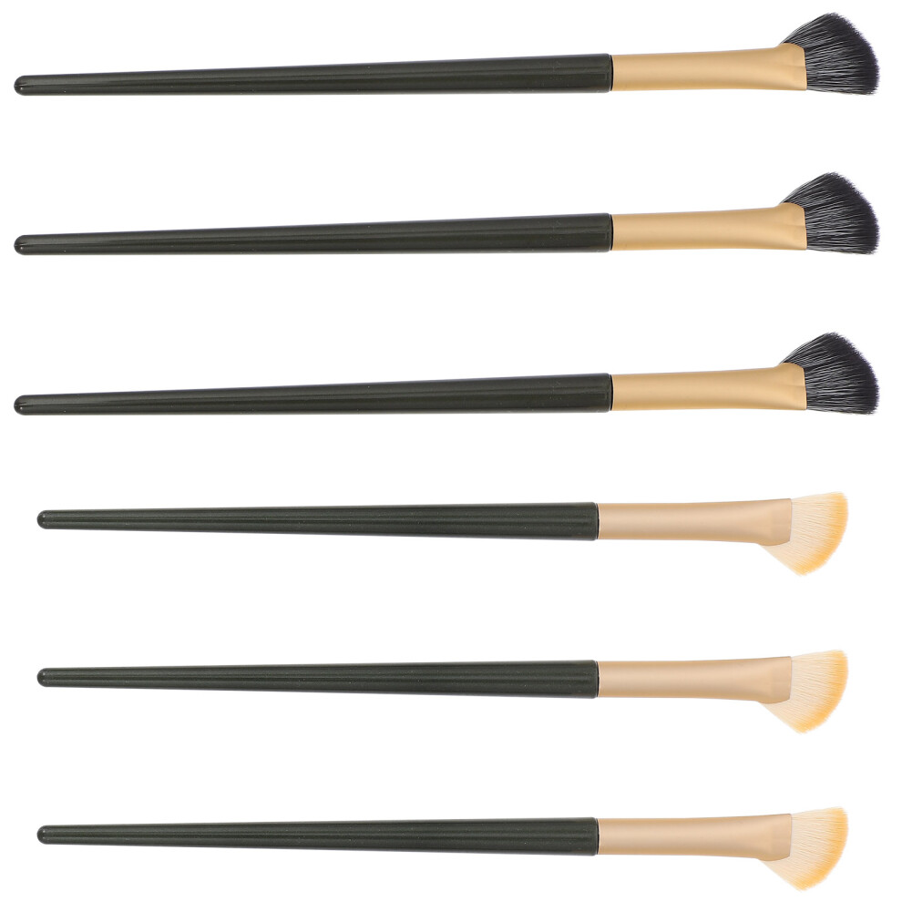 Aboofan 6 Pcs Eyeliner Under Eye Concealer Eyeshadow Brushes For Women Girls