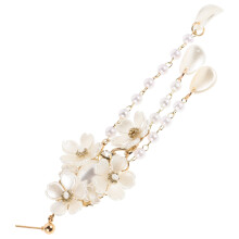 flower charm for jewelry making diy bridal earrings hair accessory