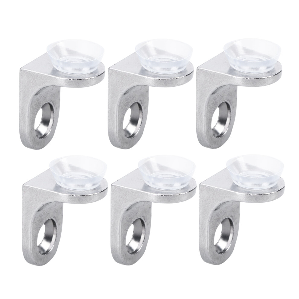 20 Pcs Wood Suction Cup Glass Shelf Support Pegs Brackets Shelving 3352413709047