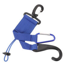 Portable Baseball Stick Holder With Glove Clip And Hook Blue