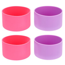 4Pcs Silicone Bottle Bottom Protective Covers For Household Use