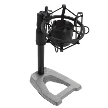 1St Zwarte Metalen Desktop Microfoonstandaard Met Verstelbare Boomarm