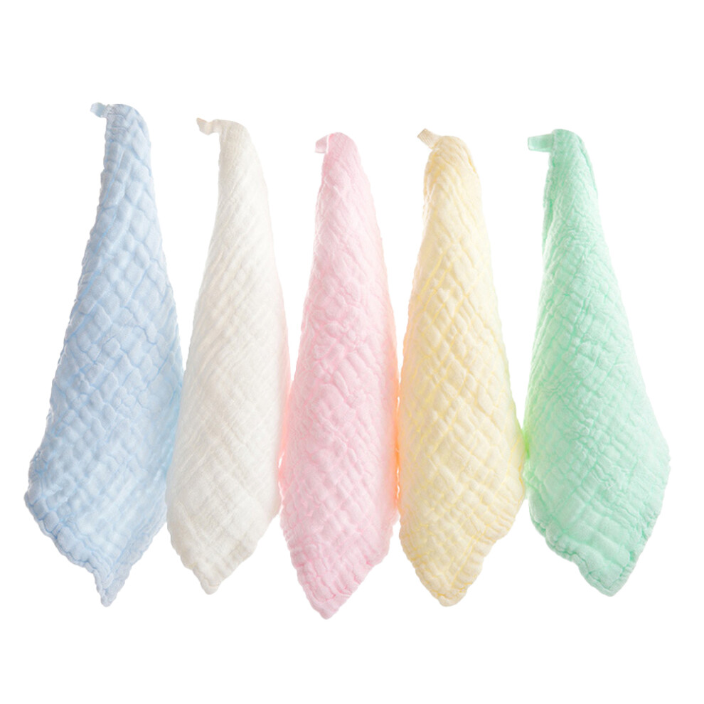 12 Pcs Baby Saliva Towels Gauze Cotton Face Handkerchief Inoomp