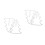 2 Pcs Carbon Steel Christmas Tree Stencil 9