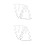 2 Pcs Carbon Steel Christmas Tree Stencil 5
