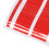 Vinyl-Haubenstreifenabdeckung - Rot, universell passend 10
