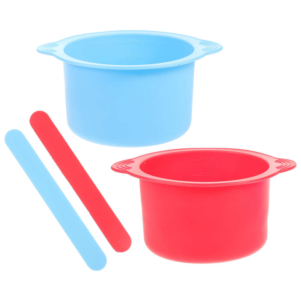 Inoomp 8 Pcs Silicone Wax Melt Warmer Liner With Stirring Sticks
