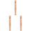 3Pcs Portable 6-Hole Wood Flute For Students 4