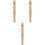 3Pcs Portable 6-Hole Wood Flute For Students 5