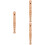 3Pcs Portable 6-Hole Wood Flute For Students 8