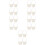 20 Pcs Decorative Woven Flower Basket Portable Plastic Packaging 7