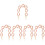 5Pcs Moon Shape Purse Strap Extender Chain Accessory 7