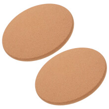 8 Pcs Round Cork Coasters Heat Resistant Non Slip For Pots Pans