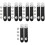5 Sets Universal Double-Layer Accordion Buckle 4