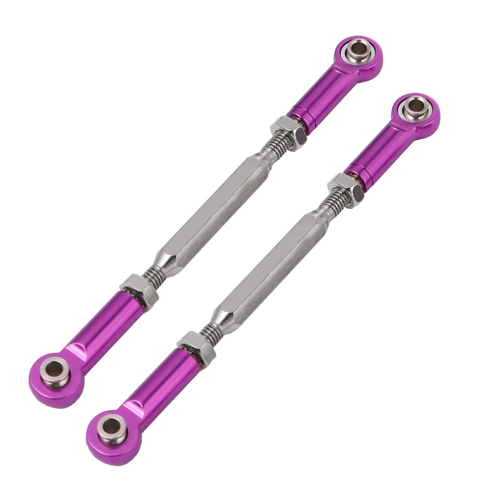 12 Pcs 88Mm Adjustable Pull Rod For Rc Turnbuckle Linkage Purple 031049662140