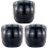 3Pcs Black Riding Visor Pc Fence Windproof Shield with Buckle 2