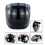 3Pcs Black Riding Visor Pc Fence Windproof Shield with Buckle 10