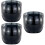 3Pcs Black Riding Visor Pc Fence Windproof Shield with Buckle 7