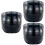 3Pcs Black Riding Visor Pc Fence Windproof Shield with Buckle 6