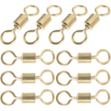 50 Pcs Cast Nest Swivel Ring Rotating Metal Fishing Swivels Replacement