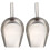 2 Pcs Stainless Steel Flat Bottom Ice And Snow 2