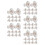 50 Pcs Clear Silicone Earring Backs Reusable Studs For Women Men 5
