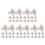 50 Pcs Clear Silicone Earring Backs Reusable Studs For Women Men 9