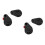 2Pcs Steel Automatic Retractable Cable Cases Black Anti Loss Holders 4