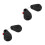 2Pcs Steel Automatic Retractable Cable Cases Black Anti Loss Holders 6