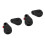 2Pcs Steel Automatic Retractable Cable Cases Black Anti Loss Holders 10