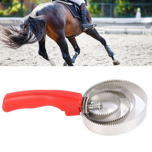 Soft Grip Handle Horse Curry Comb with Reversible Double Sides 2