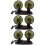 3Pièces Ventilateurs Auto Double Tête Portables Refroidissement Noir 10