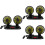 3Pièces Ventilateurs Auto Double Tête Portables Refroidissement Noir 8